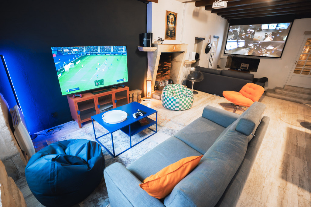 Salon Console Gîte Gaming Gamers Nest